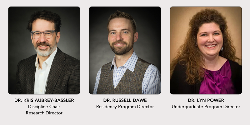 Graphic with Family medicine leadership photos